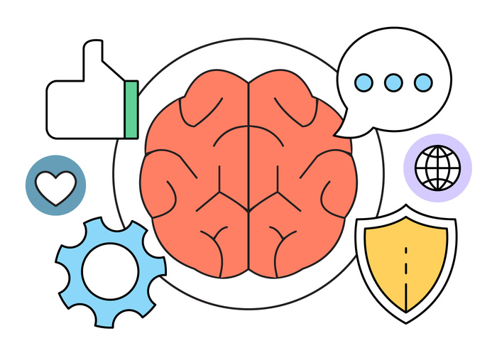 intelligence-and-brain-vector-icons