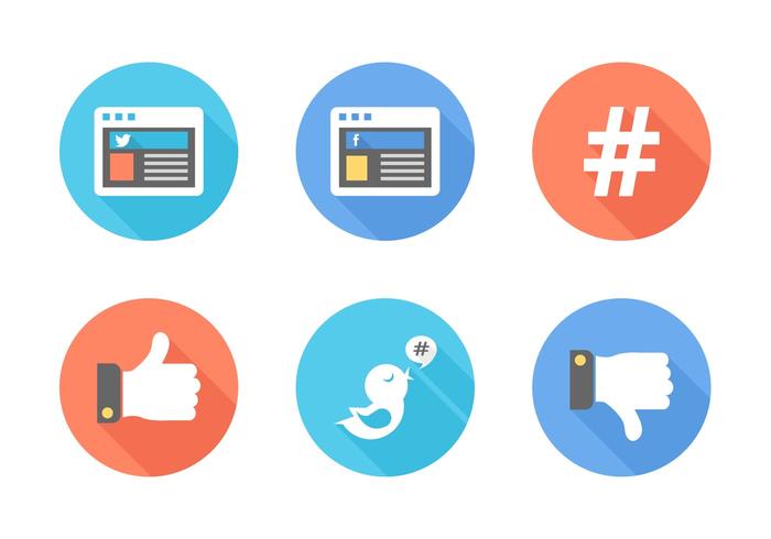 free-flat-social-media-vector-icons